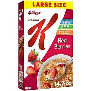Select Accounts: 14.7-oz Kellogg's Special K Red Berries Breakfast Cereal 2 for $6.55 w/ S&S