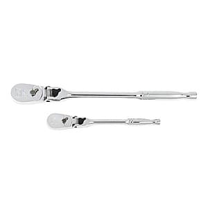 2-Pc GEARWRENCH 1/4" & 3/8" Drive 84-Tooth Locking Flex Head Teardrop Ratchet Set $36.65 + Free Shipping & More
