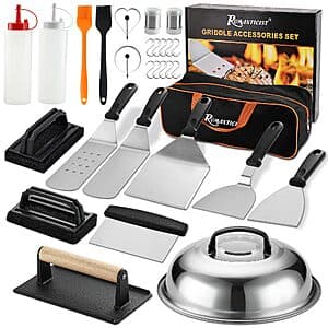 29-Piece ROMANTICIST Griddle Accessories Tool Set $17
