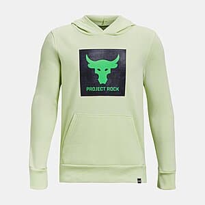Under Armour Boys' Project Rock Rival Fleece Hoodie $15.30 + Free Shipping