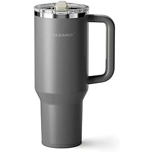 40-Oz Silicanice Insulated Stainless Steel Tumbler (various colors) $10