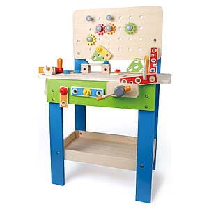 35-Piece Hape Master Kid's Wooden Workbench Toy Play Set $35 + Free S/H