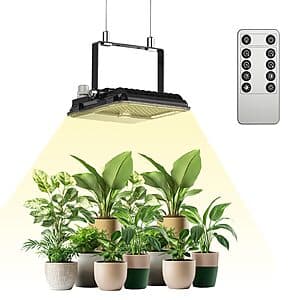 SANSI 45W Dimmable LED Grow Light w/ Remote $17.30