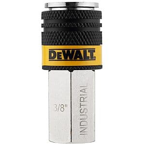 DEWALT 3/8" Industrial Air Coupler w/ 3/8" FNPT $6.65