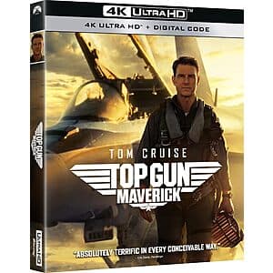 Prime Members: Top Gun: Maverick (2022) (4K Ultra HD + Digital Code) $12.50 + Free S&H