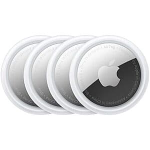 Prime Members: Used - Like New: 4-Pack Apple AirTags Bluetooth Tracking Devices $41.85 + Free Shipping