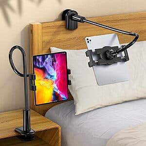 bokilino Adjustable Gooseneck Tablet Holder Stand Clamp $14.95