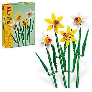 216-Piece LEGO Flowers Yellow and White Daffodil Building Set (40747) $8
