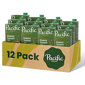 12-Pack 32-Oz Pacific Foods Organic Creamy Tomato Soup $22.05 w/ Subscribe & Save