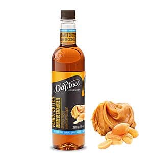 25.4-Oz DaVinci Gourmet Sugar-Free Syrup (Peanut Butter) $5.40 w/ Subscribe & Save