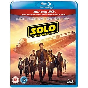 3D Blu-rays: Maleficent: Mistress of Evil, Solo: A Star Wars Story $8 each & More + $6 Flat-Rate S&H