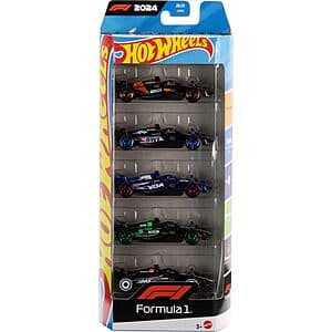 5-Pack Mattel Hot Wheels Formula 1 2024 1:64 Scale Die-Cast Toy Race Cars $4.25