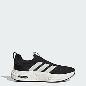 Adidas Cloudfoam athletic shoes in neutral colorway, designed for comfort and casual wear.