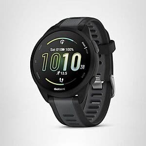 43mm Garmin Forerunner 165 Running Smartwatch (Black) $129 + Free S&H