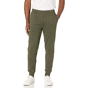 Amazon Essentials Men's Fleece Jogger Pants (Various, Limited Sizes) $5.90 