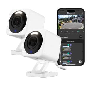 Costco Members: 2-Pack Wyze Cam v4 2.5K Wired Indoor/Outdoor Security Camera $40 + Free S/H