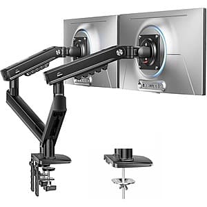HUANUO FlowLift Pro Dual-Monitor Mount (13–32" Screens) $26.65 + Free S&H