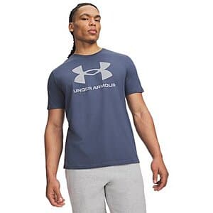 Under Armour men's casual t-shirts and v-neck short sleeve shirts in various colors.