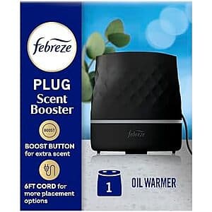 Febreze Plug Scent Booster Air Freshener (Black or White) $5