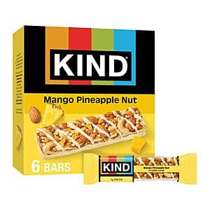 Select Accounts: 6-Ct 1.4-Oz KIND Mango Pineapple Nut Snack Bars $3.85 w/ S&S