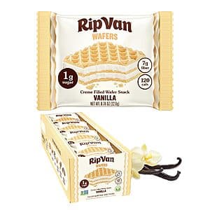Select Accts: 16-Ct 0.78oz Rip Van Vanilla Keto Wafer Cookies $7.70 w/ S&S