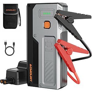 Acmount 4000A 12V Car Jump Starter w/ 10000mAh Power Bank $18.30 + Free Shipping
