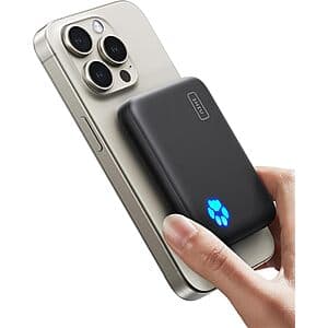 10,000mAh INIU MagSafe Portable Wireless Charger / Power Bank $13.50