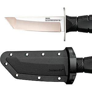 Prime Members: Cold Steel 3.5" Mini Leatherneck Fixed Blade Knife w/ Sheath $18.80 + Free S&H