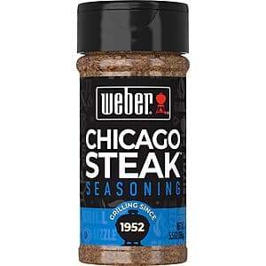 5.5oz Weber Chicago Steak Seasoning $3.20 w/ Subscribe & Save