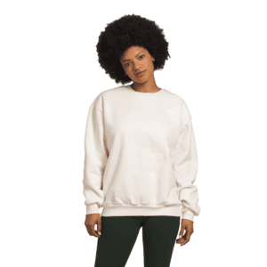 The North Face Women's Felted Fleece Crew Sweatshirt (White or Brown) $28