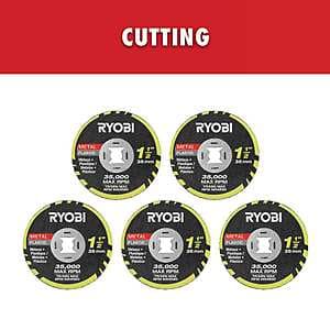Select Locations: 5-Pc Rotary Tool Twist Lock Cut-Off Wheels $5.25 + Free S&H