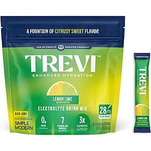 Prime Members: 28-Ct TREVI Electrolytes Drink Mix Hydration Powder Packets $10 + Free S&H