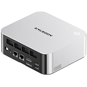 AOOSTAR MACO 6850H Mini PC: Ryzen 7 Pro 6850H, Radeon 680M, 24GB RAM. 1TB SSD $380.80 or Less + Free S&H