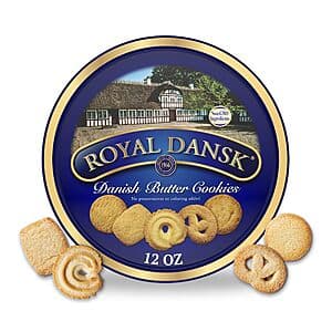 12-Oz Royal Dansk Danish Butter Assorted Cookies Tin $3 w/ Subscribe & Save