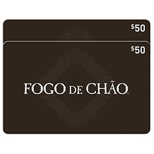 Costco Members: 2-Pk $50 Fogo de Chao Brazilian Steakhouse eGift Cards $75