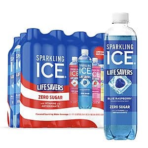 12-Pack 17-Oz Sparkling Ice LIFE SAVERS Zero Sugar Sparkling Water (Variety) $11.40 w/ S&S