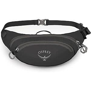 Osprey Daylite Mini Waist Pack w/ Crossbody Shoulder Carry Option (Black) $15