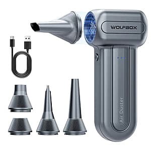WOLFBOX DF60 Cordless 110000RPM Compressed Air Duster $32 + Free S&H