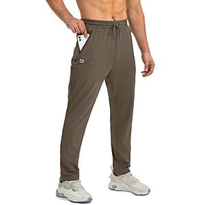G Gradual Men's Joggers Sweatpants w/ 3 Zipper Pockets (Various Colors) from $12.80