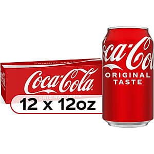 Select States: 12-Pack 12oz of The Coca-Cola Company Poducts (Various) Buy 2, Get up to a $10 Rebate (21+ Only, May Vary by State)