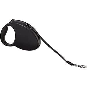 24' Amazon Basics Retractable Dog Leash w/ Anti-Slip Handle in Black (Large) $7.20 + Free S/H w/ Amazon Prime