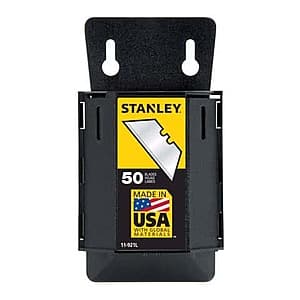 50-Count Stanley Steel Heavy Duty Blade Dispenser w/ Blades $6 + Free Store Pickup