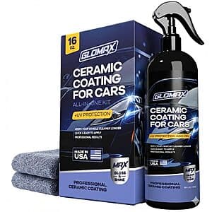 16-Oz GLOMAX Ceramic Coating for Cars w/ UV Protection $10