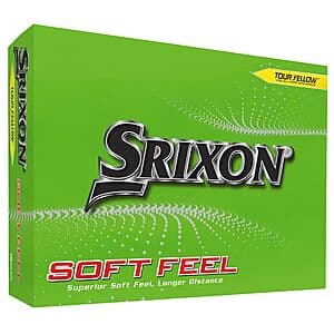 12-Ct Srixon Soft Feel Golf Balls (Yellow) $16.80