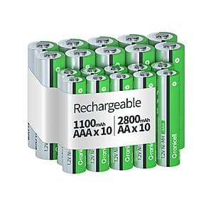 16-Pk Granicell AAA 1100mAh 1.2V NiMH LSD Rechargeable Batteries $5.85 w/ S&S