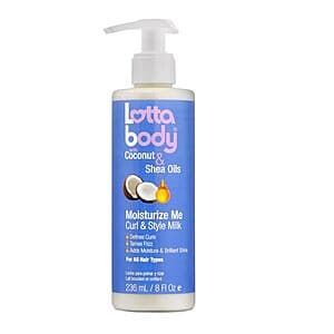 8-Oz Lotta Body Coconut Oil & Shea Moisturize Me Curl & Style Hair Milk $2.85 w/ Subscribe & Save