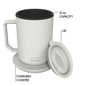 12-Oz Tzumi Puree Warming Stainless Steel Coffee Mug w/ Anti-Spill Lid $25 + Free Store Pickup