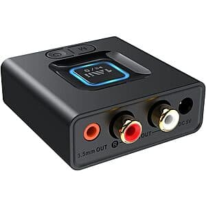 1Mii Bluetooth 5.1 Audio Receiver/Adapter for Home Stereo $13