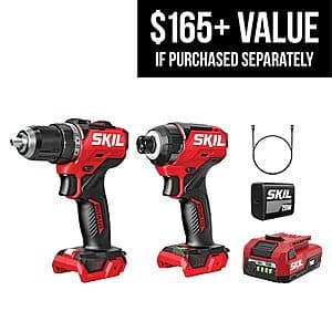 SKIL 12-Volt 2-Tool Brushless Drill Driver + Impact Driver w/ Battery & Charger $49 + Free Store Pickup