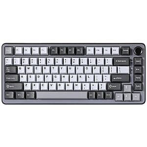 YUNZII B75 Hot Swappable RGB Backlit Gasket Mount Mechanical Keyboard (Dark Grey) $33